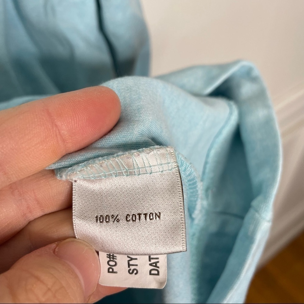 Peter Millar Light Blue 100% Cotton 1/4 Zip Pullover Mens M - Picture 6 of 7